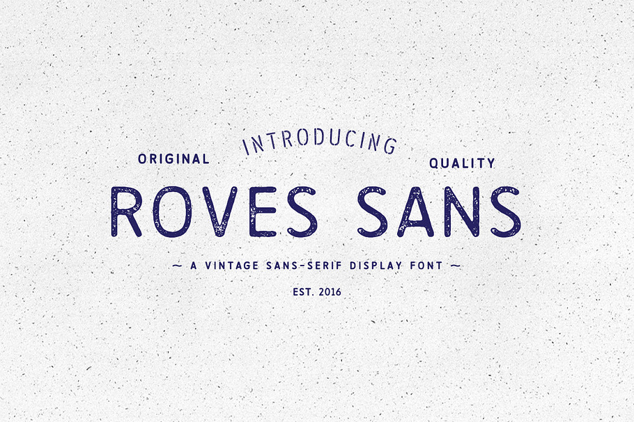 Roves Sans in Stamp Fonts - product preview 8