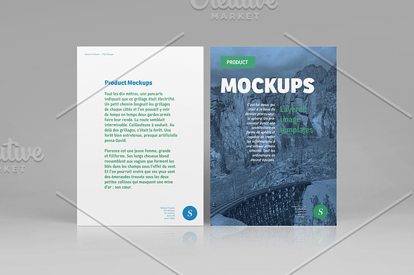 Flyer mockups set [A6] in Print Mockups - product preview 4
