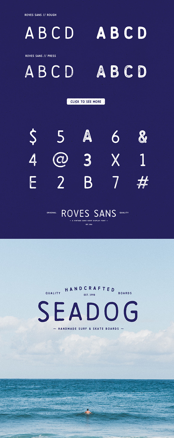 Roves Sans in Stamp Fonts - product preview 4