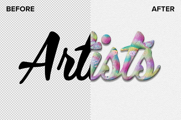Artistic & Watercolor Text Effects in Photoshop Layer Styles - product preview 1