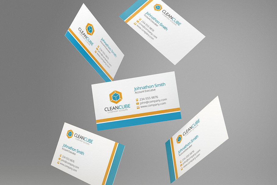 3 Corporate Business Card Templates in Business Card Templates - product preview 8