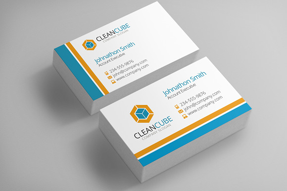 3 Corporate Business Card Templates in Business Card Templates - product preview 2