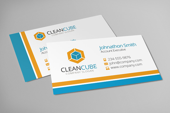 3 Corporate Business Card Templates in Business Card Templates - product preview 3