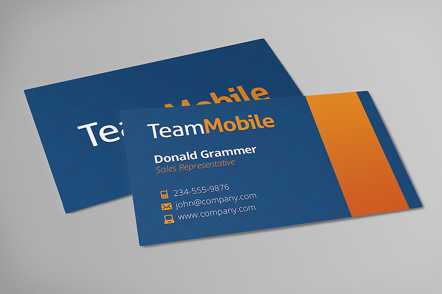 Clean Business Card Template in Business Card Templates - product preview 8