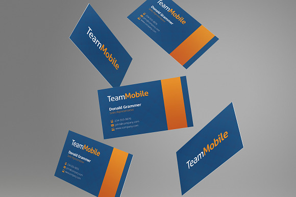 Clean Business Card Template in Business Card Templates - product preview 1