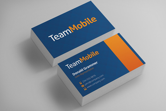 Clean Business Card Template in Business Card Templates - product preview 2