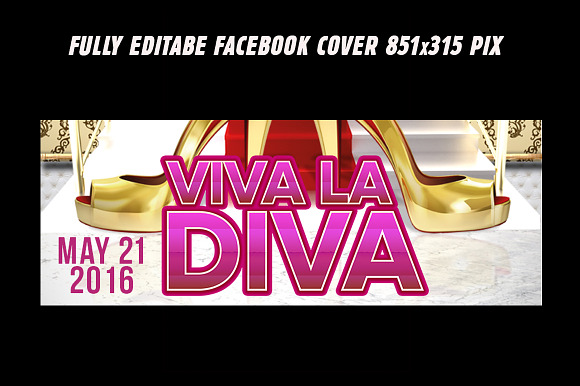 Viva LA Diva Ladies Night in Flyer Templates - product preview 1