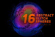 16 Abstract Glitch Point Spheres