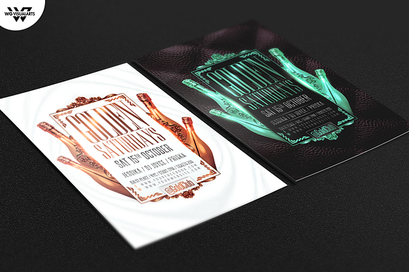 2in1 GOLD CLASSY VIP Flyer Template in Flyer Templates - product preview 3