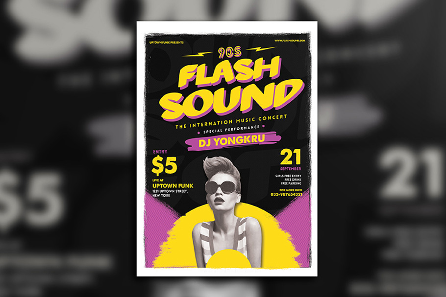 Flash Sound Flyer in Flyer Templates - product preview 8
