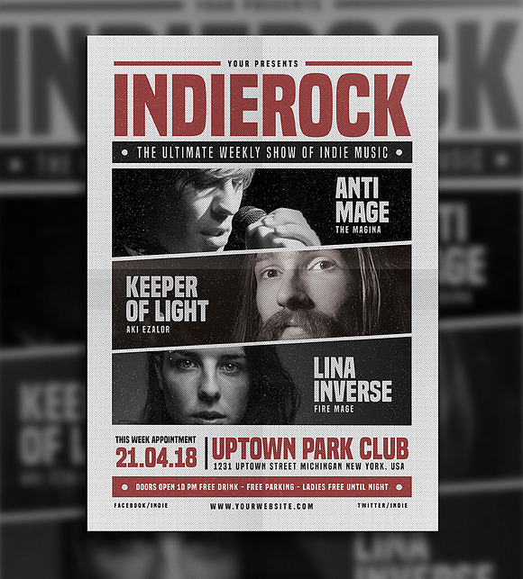 Indie Rock Flyer Vol 03 in Flyer Templates - product preview 1