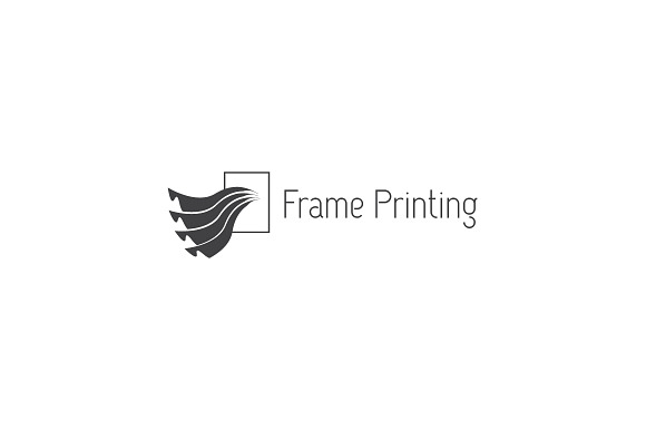 Frame Printing Logo Template in Logo Templates - product preview 1