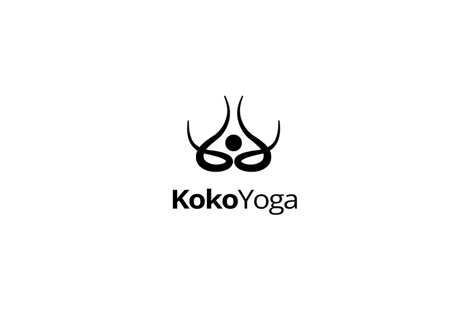 Koko Yoga logo Template in Logo Templates - product preview 8