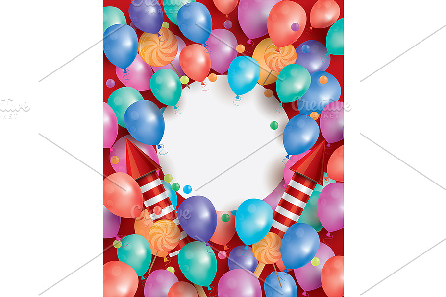 Happy Birthday Card with Copy Space in Flyer Templates - product preview 8