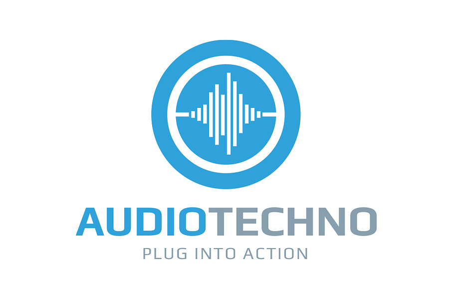 AudioTechno Logo Template in Logo Templates - product preview 8