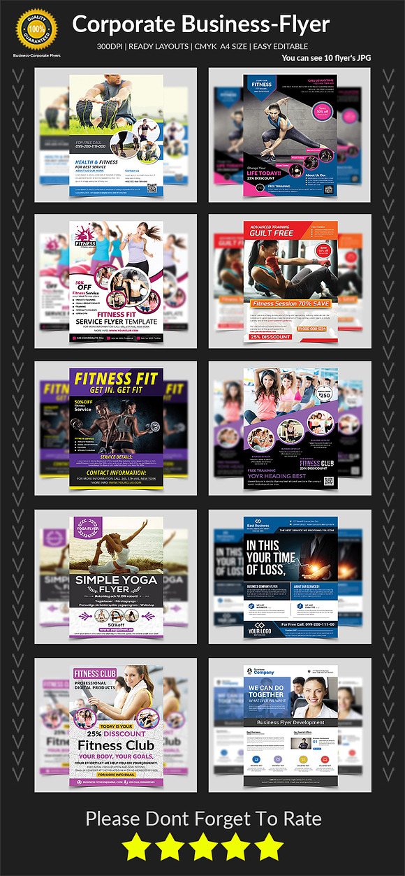 New-150 Multipurpose Flyers Bundle in Flyer Templates - product preview 2