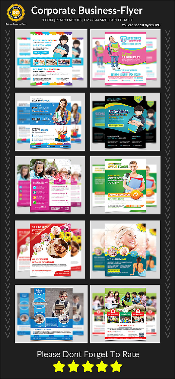 New-150 Multipurpose Flyers Bundle in Flyer Templates - product preview 3