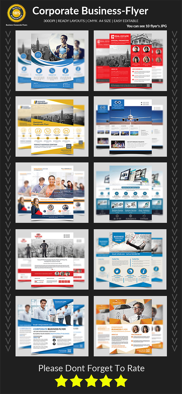 New-150 Multipurpose Flyers Bundle in Flyer Templates - product preview 6