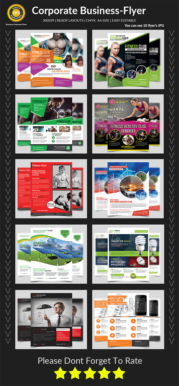 New-150 Multipurpose Flyers Bundle in Flyer Templates - product preview 9