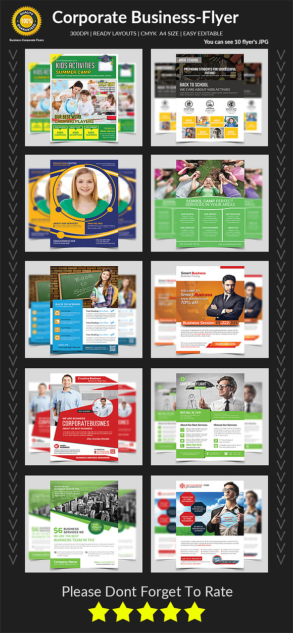 New-150 Multipurpose Flyers Bundle in Flyer Templates - product preview 11
