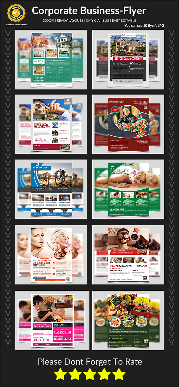 New-150 Multipurpose Flyers Bundle in Flyer Templates - product preview 13