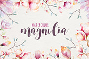 Watercolour magnolia