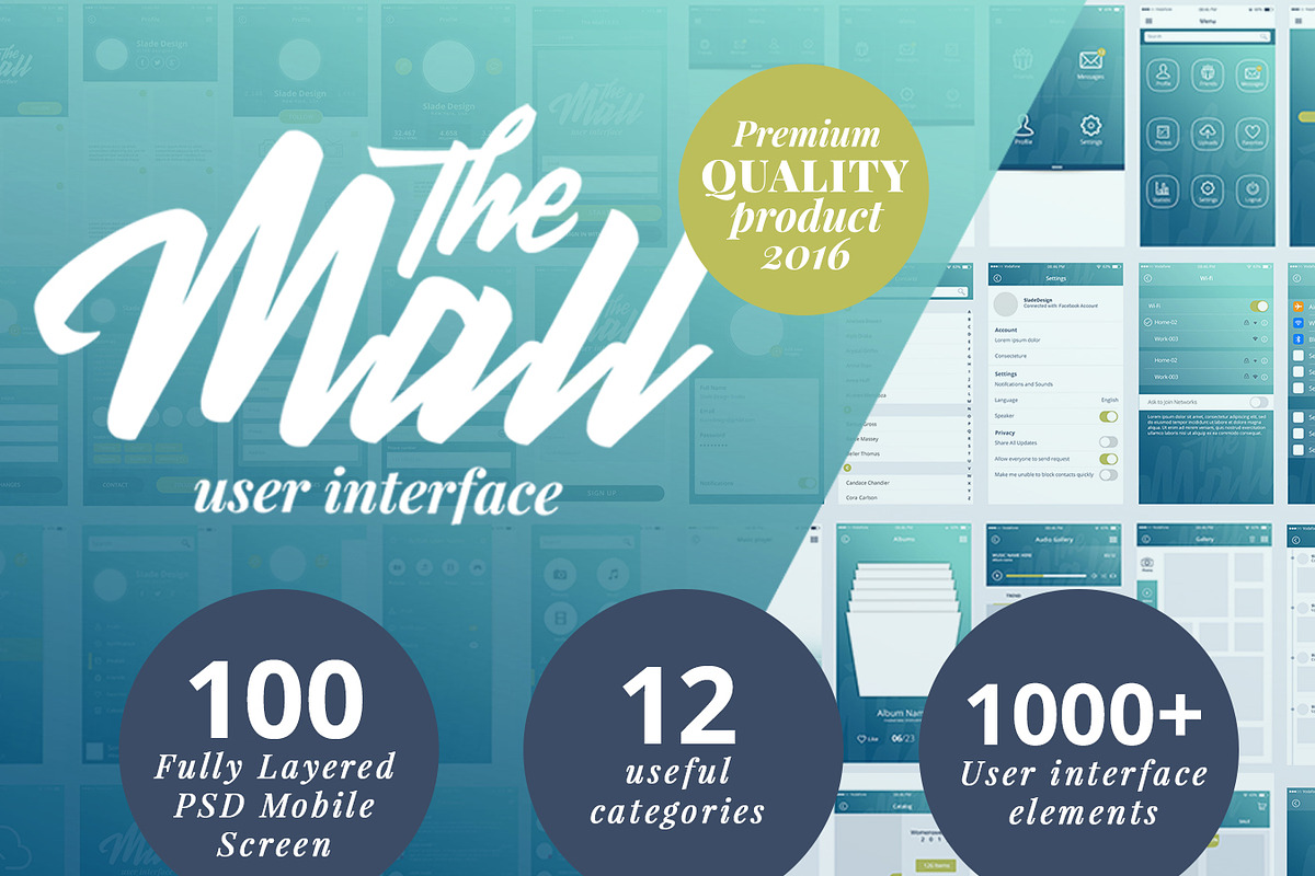 “The Mall” Premium mobile UI kit in UI Kits and Libraries - product preview 8