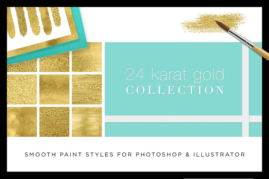 Liquid Gold Paint Textures+Styles