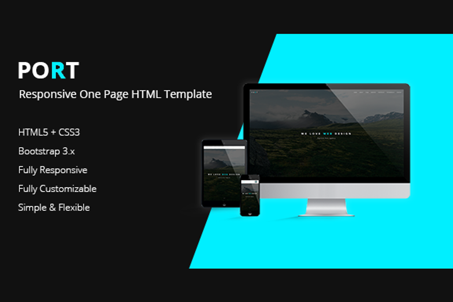 PORT - One Page HTML Template