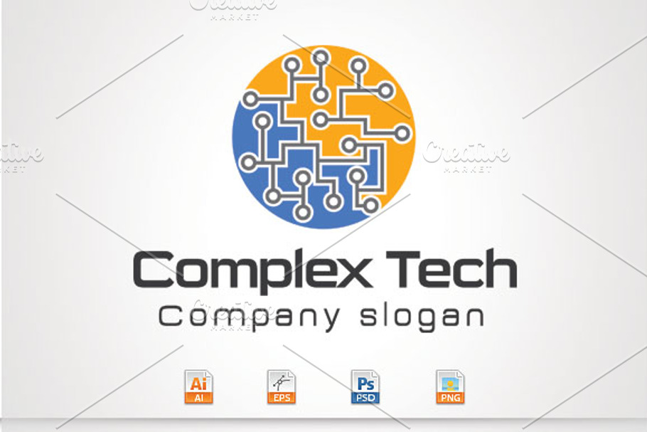 Complex Tech in Logo Templates - product preview 8