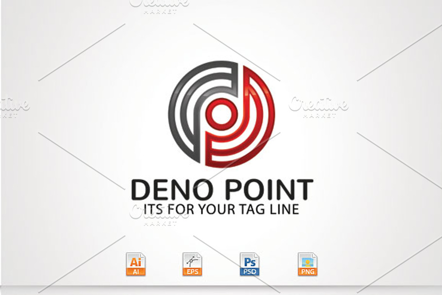 Deno Point,D/P Letter Logo in Logo Templates - product preview 8