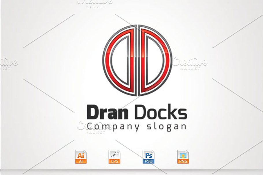 Dran Docks,D Letter Logo in Logo Templates - product preview 8