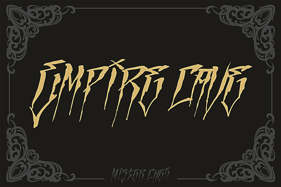 Empire Cave in Display Fonts - product preview 8