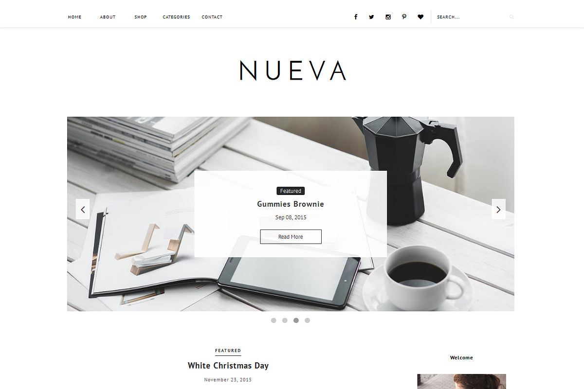 Blogger Template Responsive - Nueva in Website Templates - product preview 8