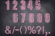 Chalkboard Numbers Clipart 