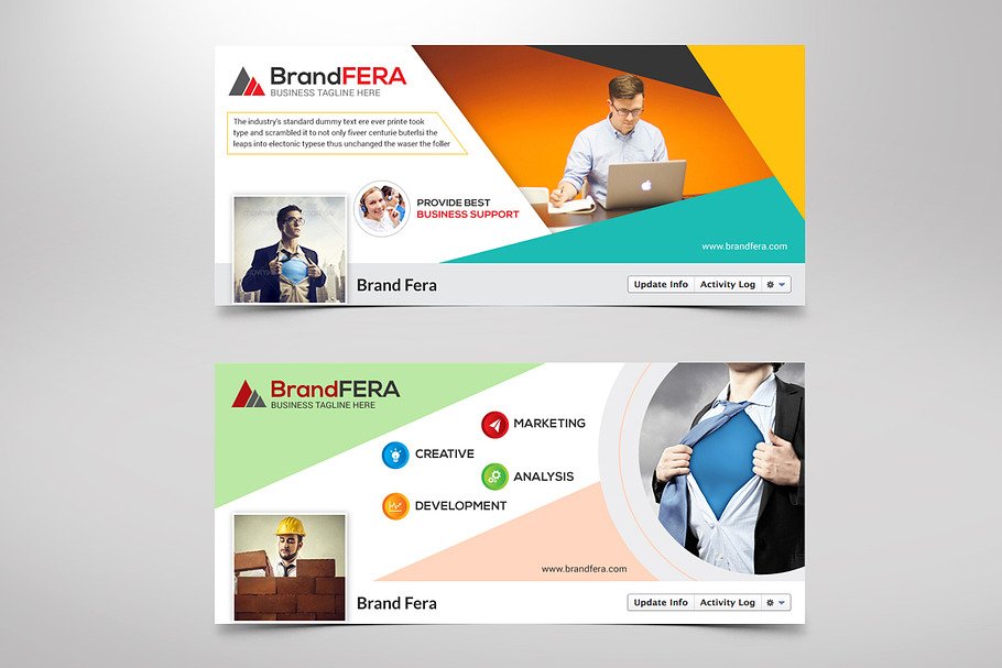 Corporate Facebook Timeline Cover in Website Templates - product preview 8