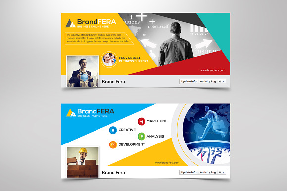 Corporate Facebook Timeline Cover in Website Templates - product preview 1