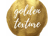 Golden Texture Circle (EPS+JPG)