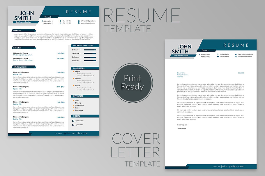 Dynamic CV-Resume and Cover Letter | Creative Cover Letter ...