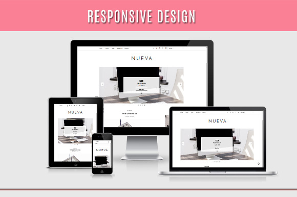 Blogger Template Responsive - Nueva in Website Templates - product preview 2
