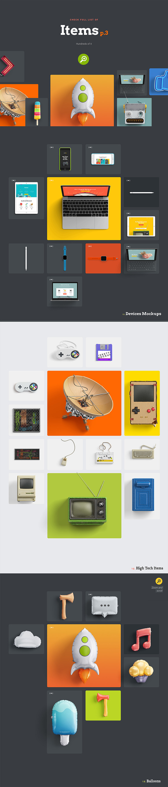 Oh My! Designer's Toolkit in Mobile & Web Mockups - product preview 3