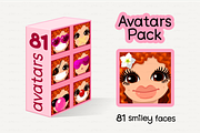 ♥ vector Avatars Pack 81