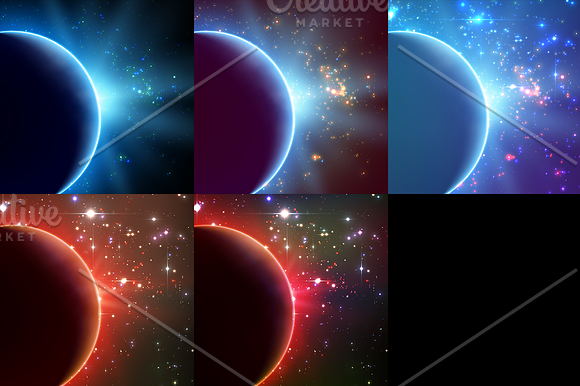 19 Space Backgrounds in Illustrations - product preview 1