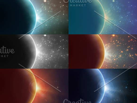 19 Space Backgrounds in Illustrations - product preview 2