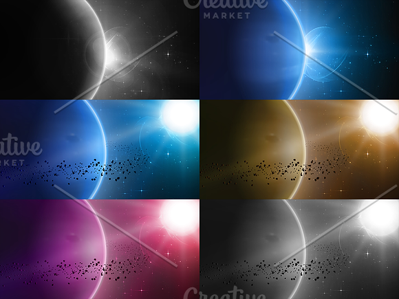 19 Space Backgrounds in Illustrations - product preview 3