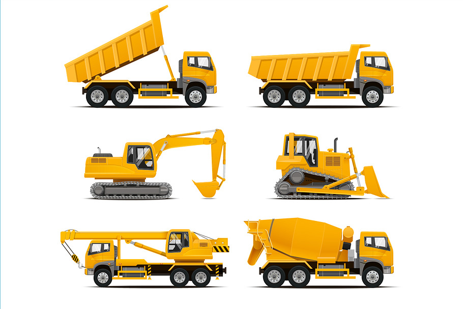 Construction Machinery Illustrations in Illustrations - product preview 8