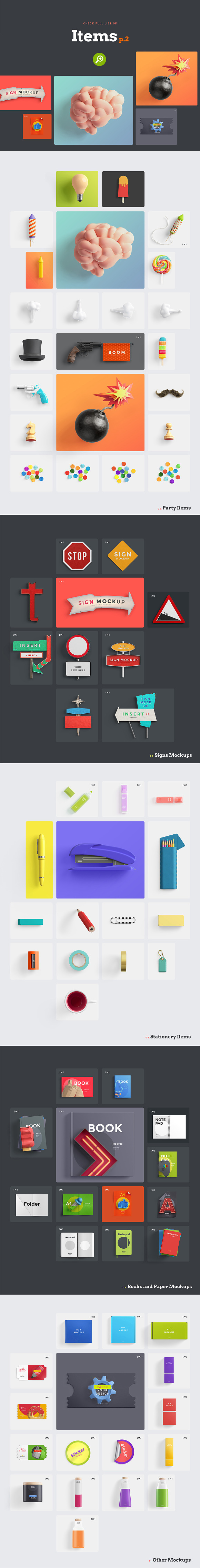 Oh My! Designer's Toolkit in Mobile & Web Mockups - product preview 6
