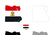 Egypt country silhouettes