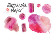 Watercolor Splodges and Shapes 