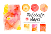 Wet Wash Watercolor Shapes